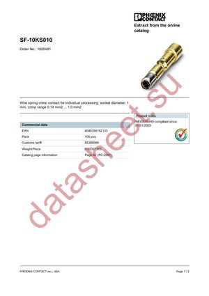 1605481 datasheet  